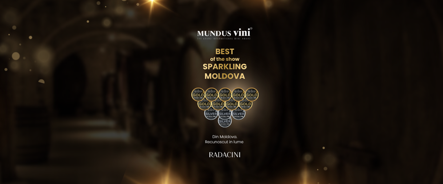 Outstanding Performance for Radacini Wines: Third Consecutive “Best of the Show – Sparkling Wine Moldova” Title at Mundus Vini