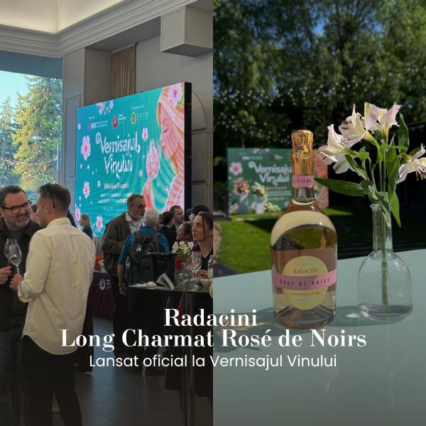 Radacini Long Charmat Rosé de Noirs — officially launched at the Spring Wine Vernissage.