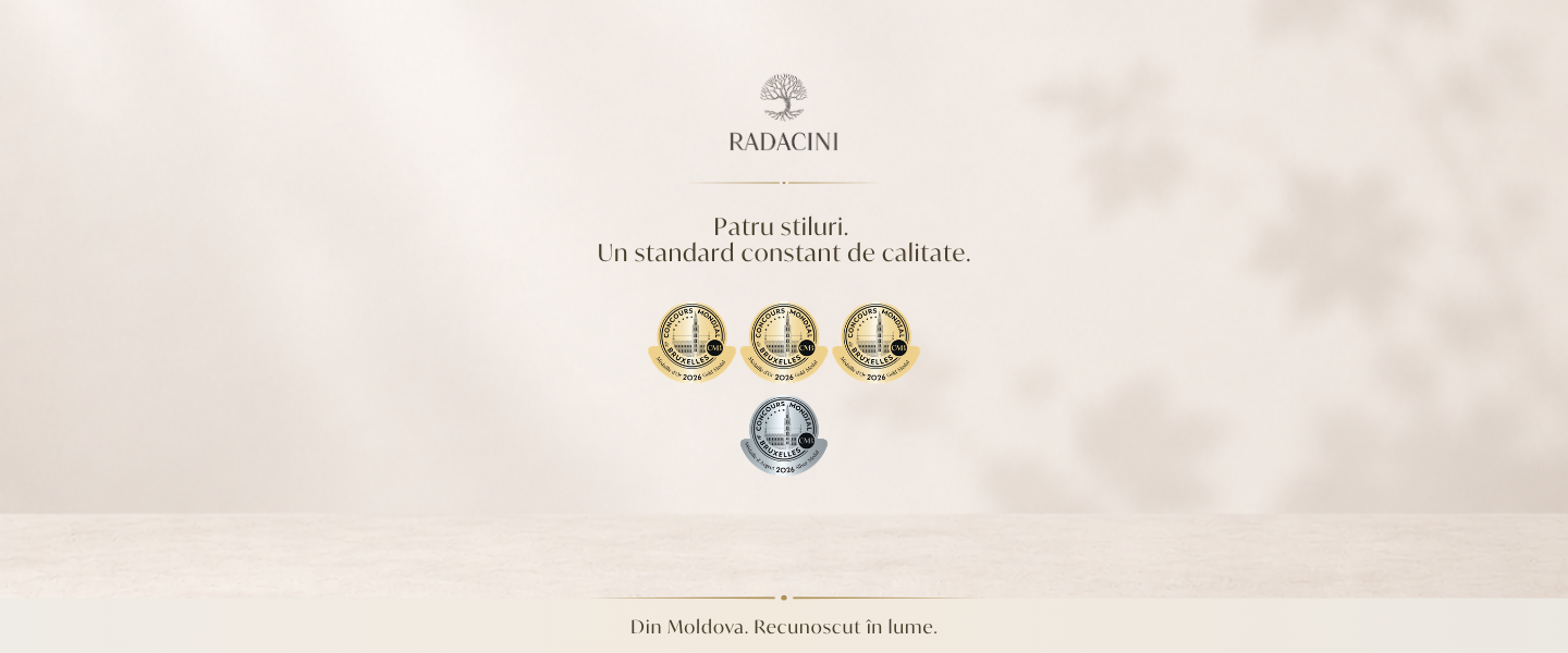 Four Radacini Wines Awarded at Concours Mondial de Bruxelles 2026