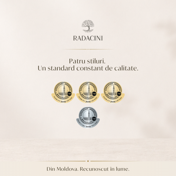 Four Radacini Wines Awarded at Concours Mondial de Bruxelles 2026