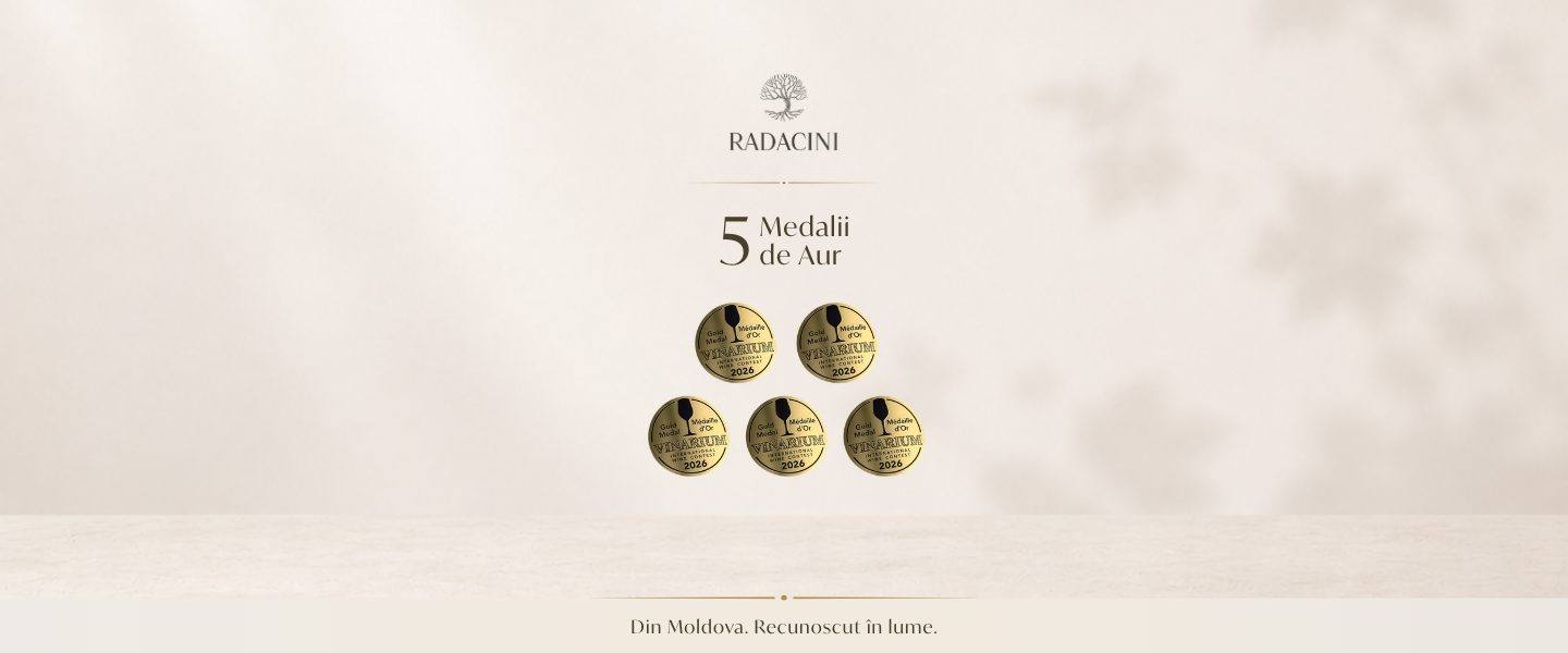 Radacini Wines Wins 5 Gold Medals at VINARIUM 2026