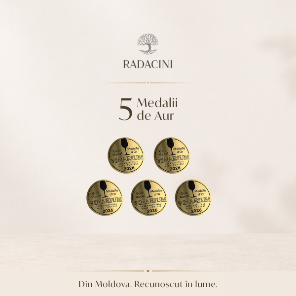 Radacini Wines Wins 5 Gold Medals at VINARIUM 2026