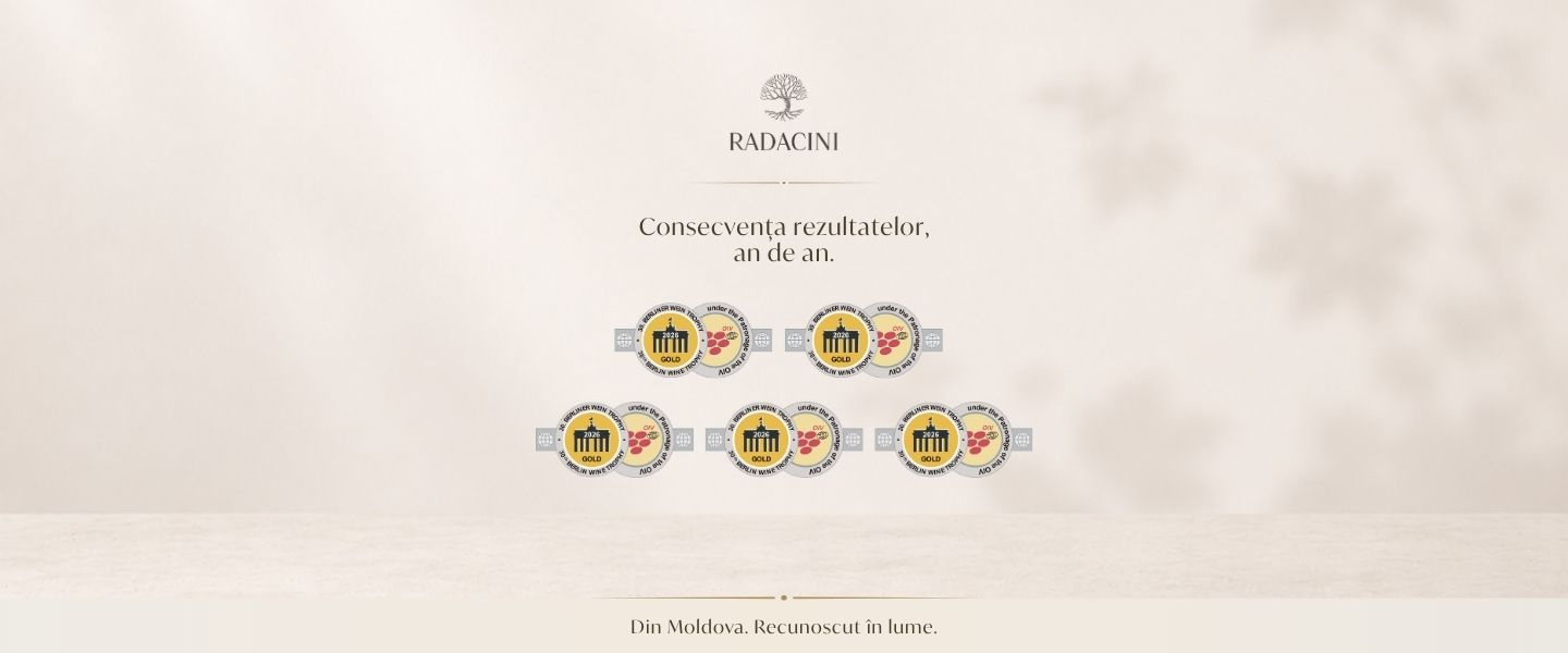 Five Gold Medals for Radacini Wines at the Berliner Wine Trophy 2026